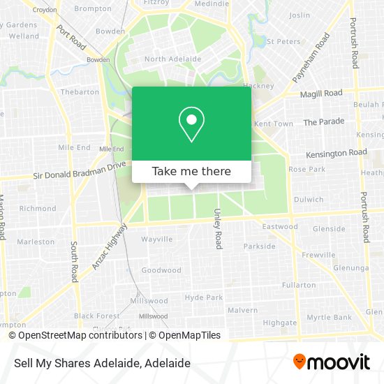 Sell My Shares Adelaide map