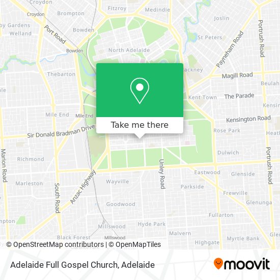 Adelaide Full Gospel Church map