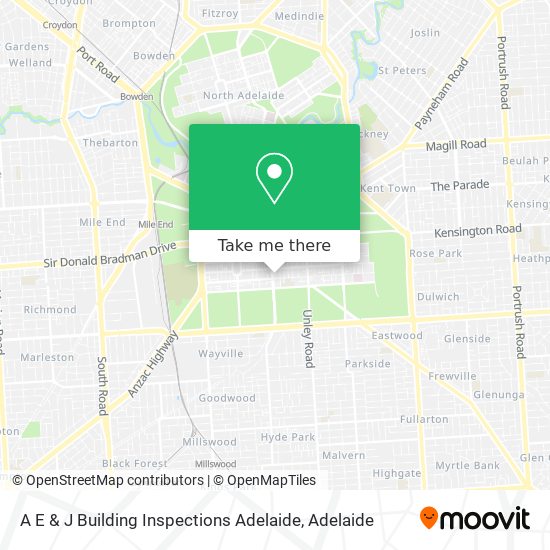 Mapa A E & J Building Inspections Adelaide