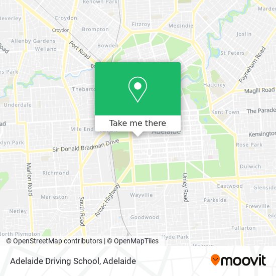 Mapa Adelaide Driving School