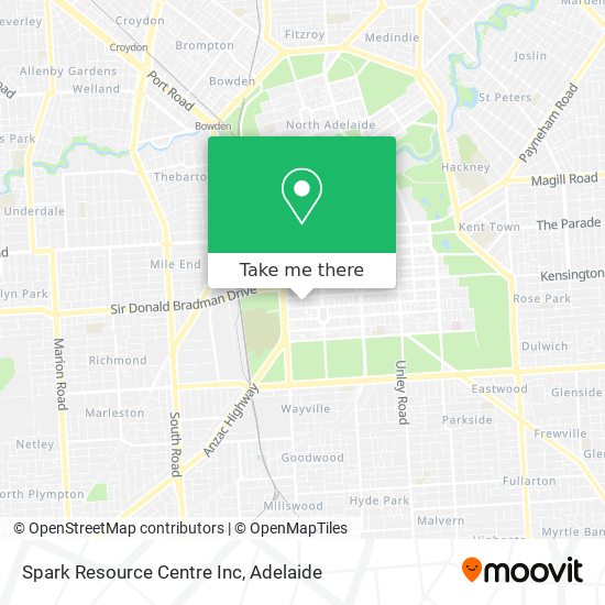 Spark Resource Centre Inc map