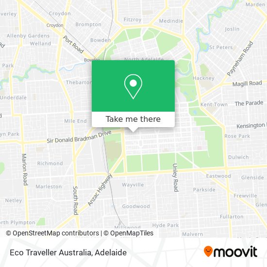 Mapa Eco Traveller Australia