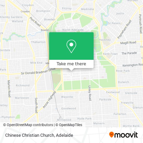 Mapa Chinese Christian Church