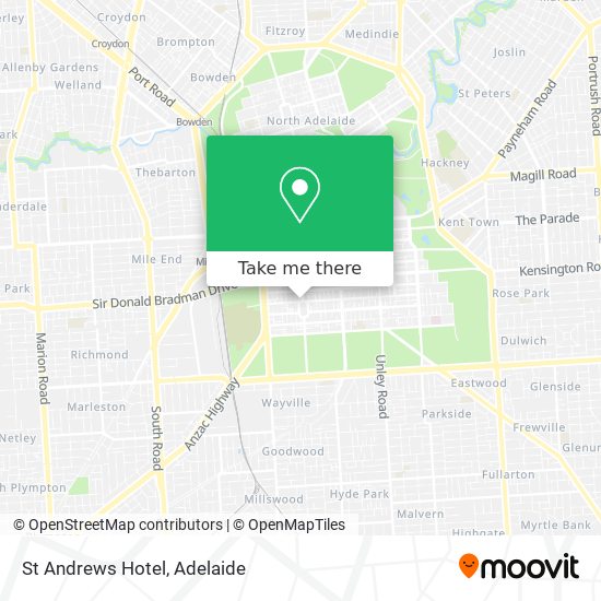 St Andrews Hotel map