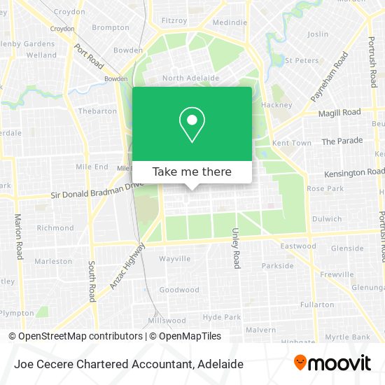 Joe Cecere Chartered Accountant map