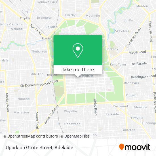 Upark on Grote Street map