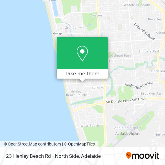 Mapa 23 Henley Beach Rd - North Side