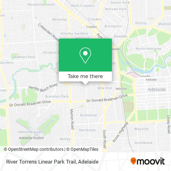 River Torrens Linear Park Trail map