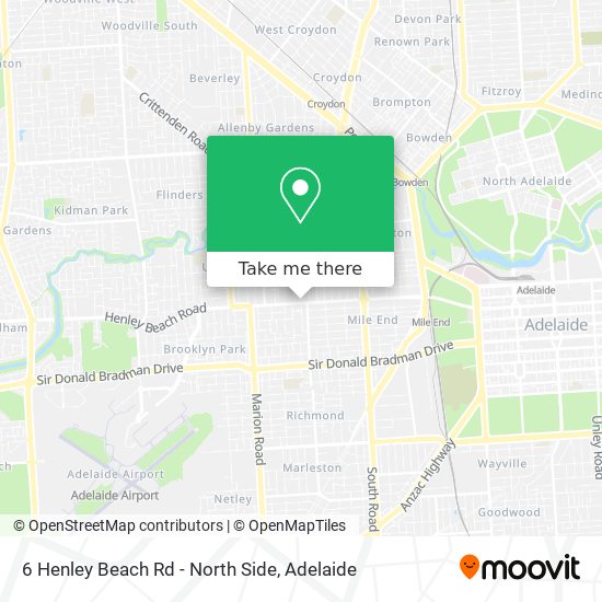 6 Henley Beach Rd - North Side map