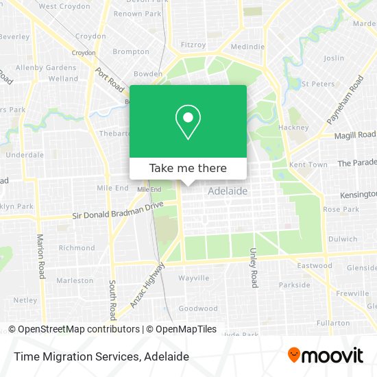 Time Migration Services map