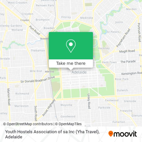 Youth Hostels Association of sa Inc (Yha Travel) map