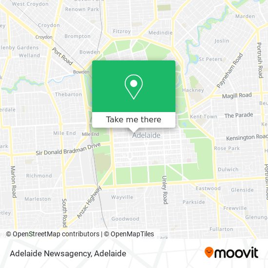 Adelaide Newsagency map