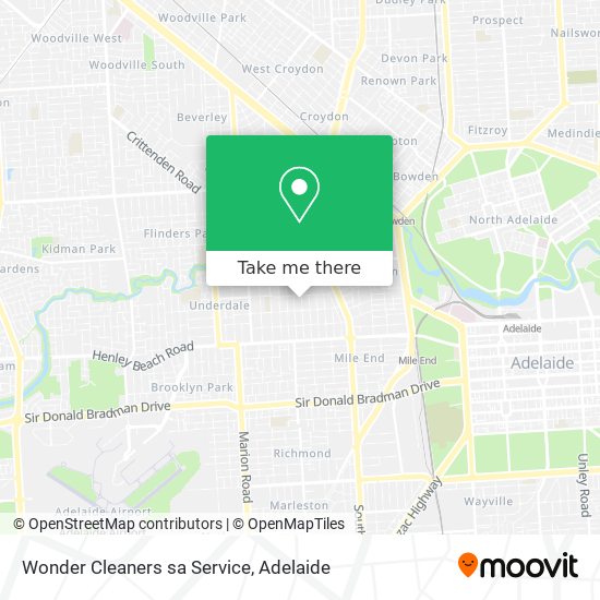 Mapa Wonder Cleaners sa Service