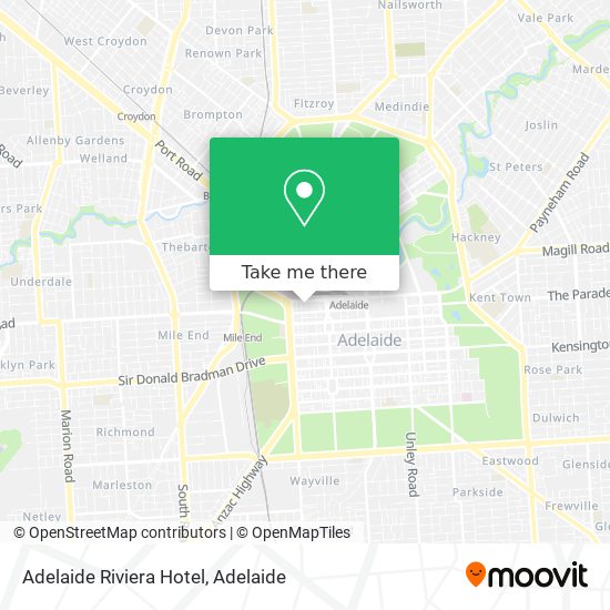 Adelaide Riviera Hotel map