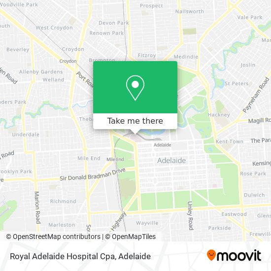 Royal Adelaide Hospital Cpa map