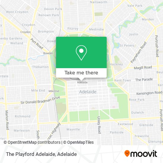 The Playford Adelaide map