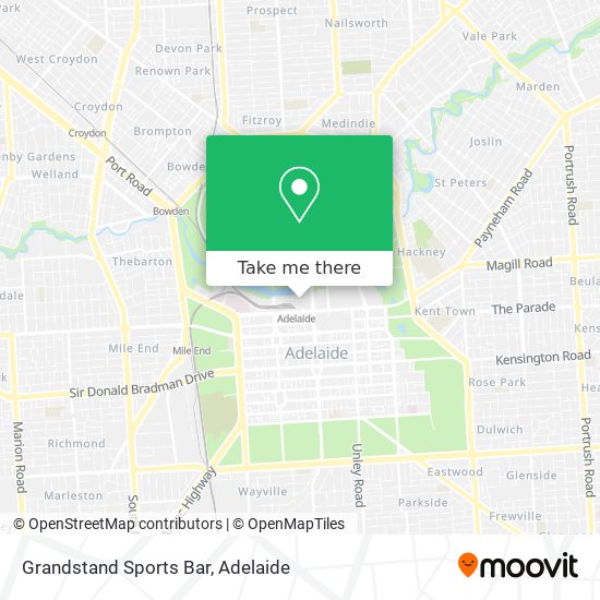 Grandstand Sports Bar map