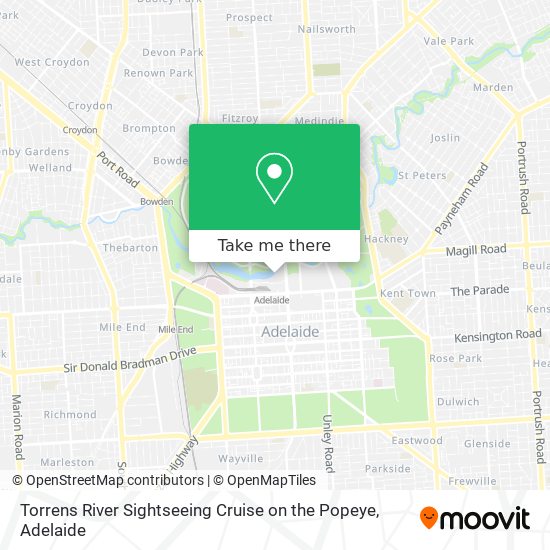 Torrens River Sightseeing Cruise on the Popeye map