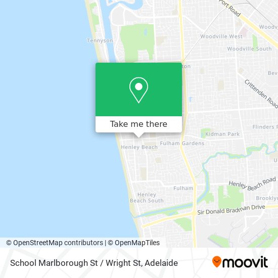 School Marlborough St / Wright St map