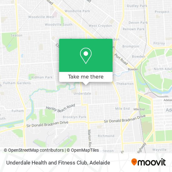 Mapa Underdale Health and Fitness Club