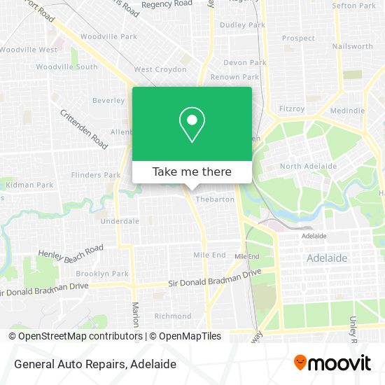 Mapa General Auto Repairs