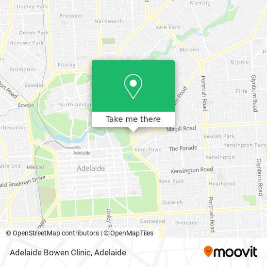 Adelaide Bowen Clinic map