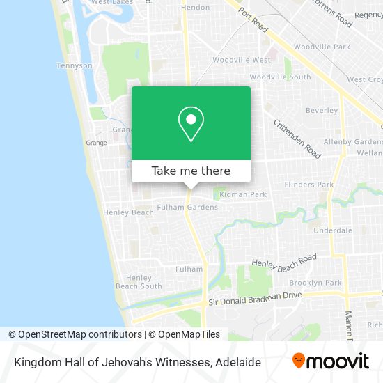 Kingdom Hall of Jehovah's Witnesses map