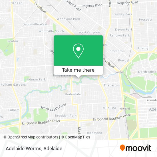 Adelaide Worms map