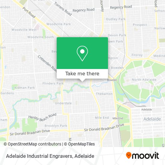 Mapa Adelaide Industrial Engravers