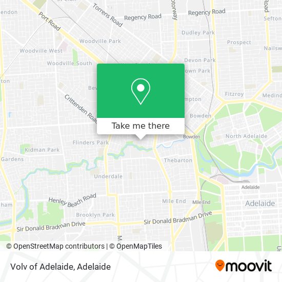 Volv of Adelaide map