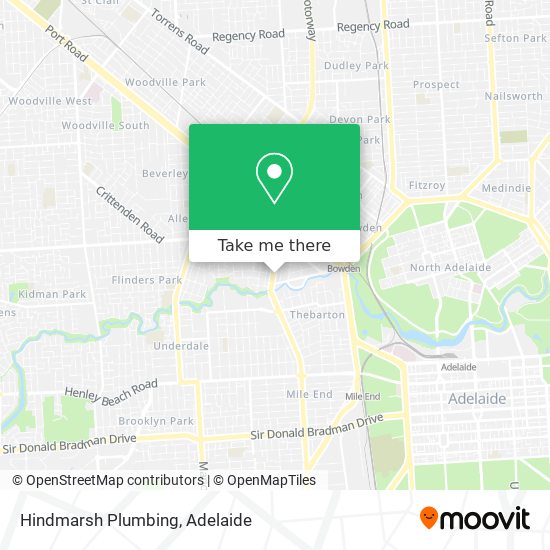 Mapa Hindmarsh Plumbing