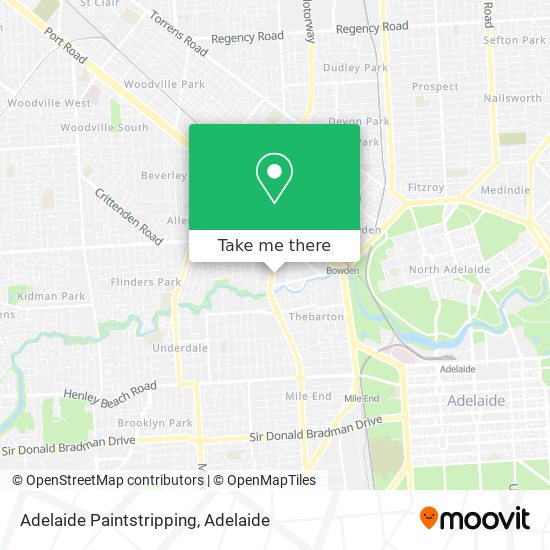 Mapa Adelaide Paintstripping