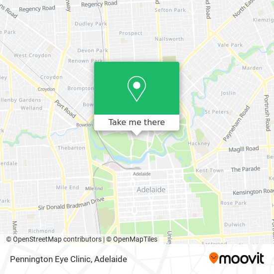 Pennington Eye Clinic map