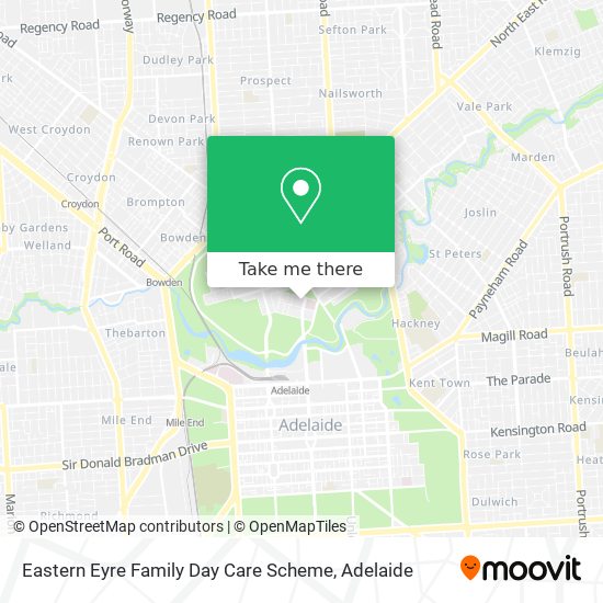 Eastern Eyre Family Day Care Scheme map