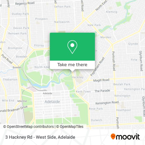 3 Hackney Rd - West Side map