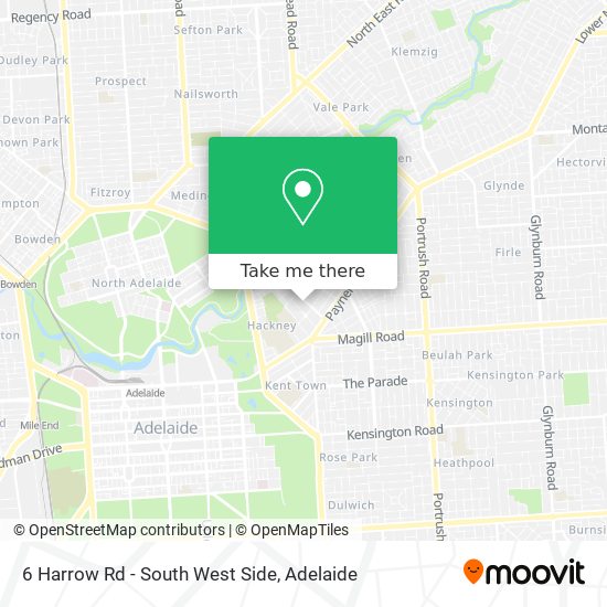 6 Harrow Rd - South West Side map