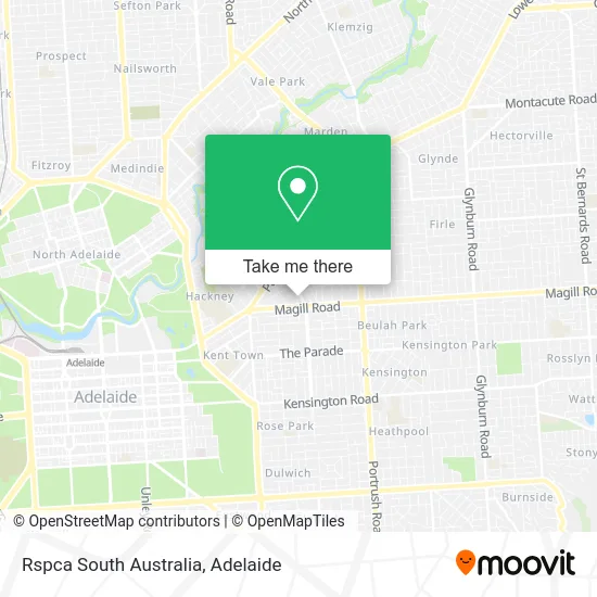 Mapa Rspca South Australia