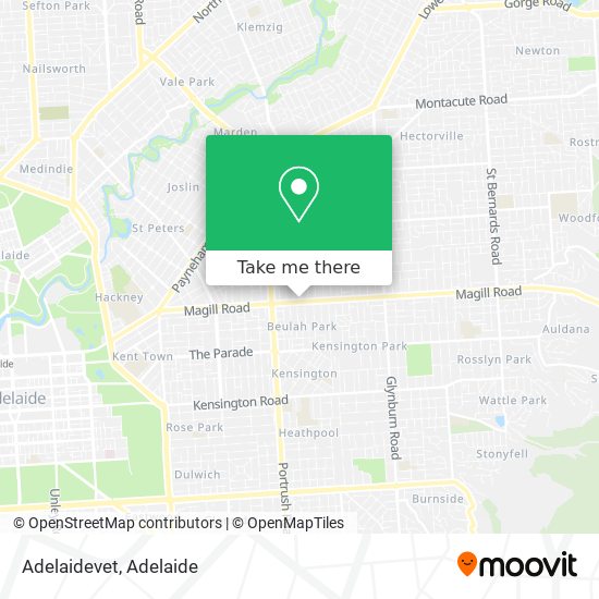 Mapa Adelaidevet