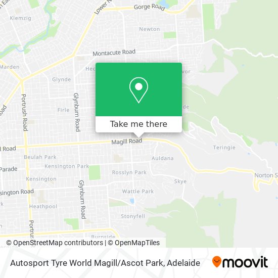 Mapa Autosport Tyre World Magill / Ascot Park