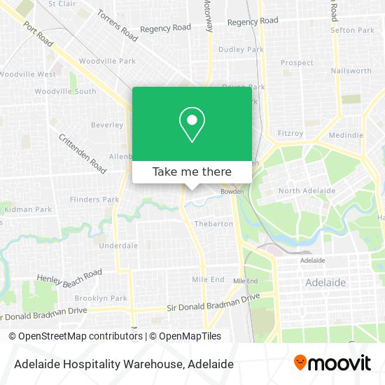 Adelaide Hospitality Warehouse map