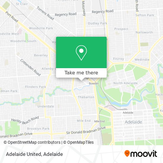 Mapa Adelaide United