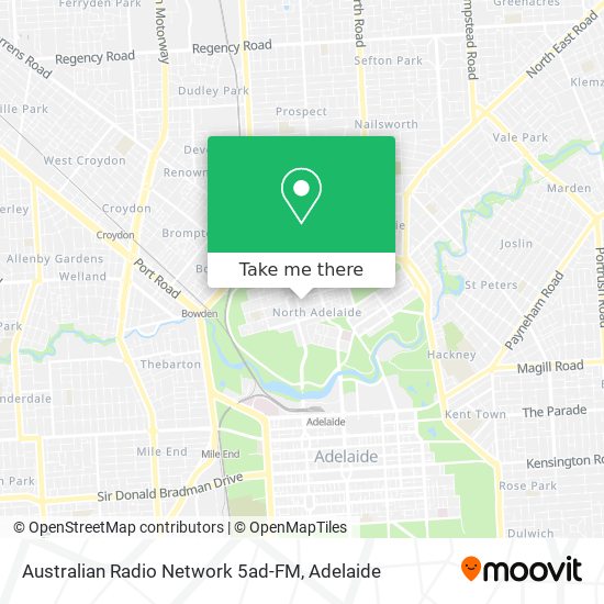 Australian Radio Network 5ad-FM map