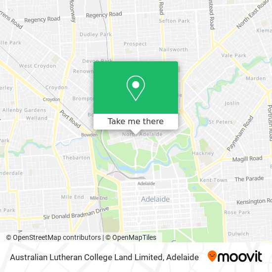Australian Lutheran College Land Limited map
