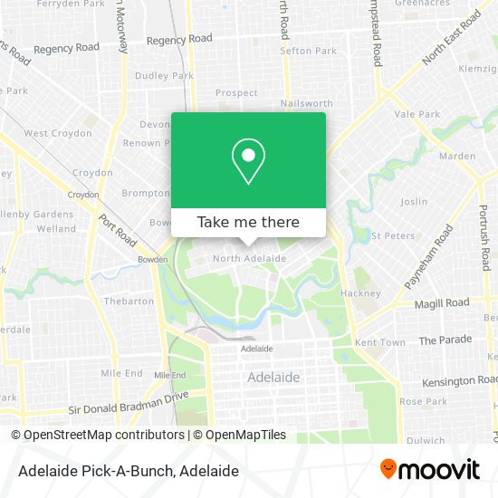 Adelaide Pick-A-Bunch map