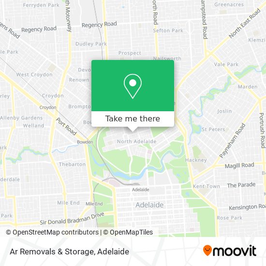 Ar Removals & Storage map