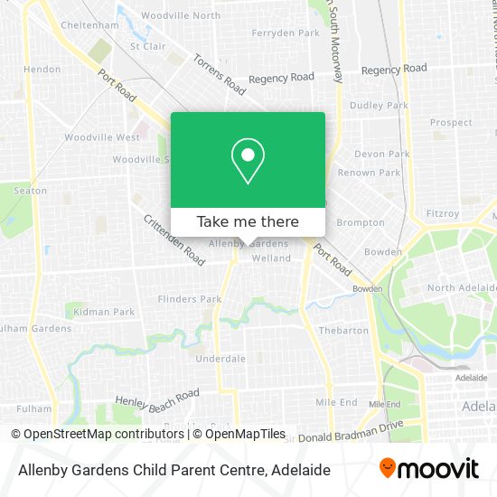 Mapa Allenby Gardens Child Parent Centre