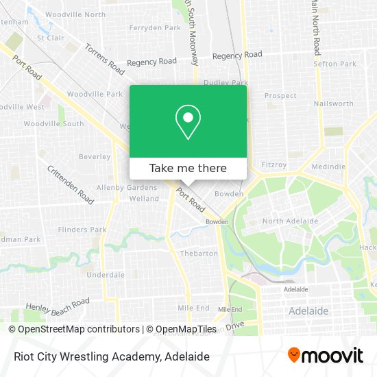 Riot City Wrestling Academy map