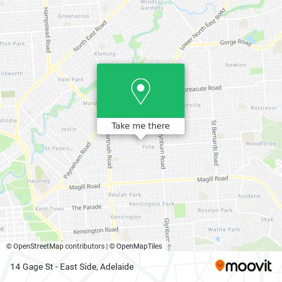 14 Gage St - East Side map