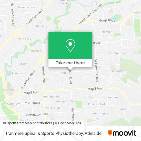 Mapa Tranmere Spinal & Sports Physiotherapy