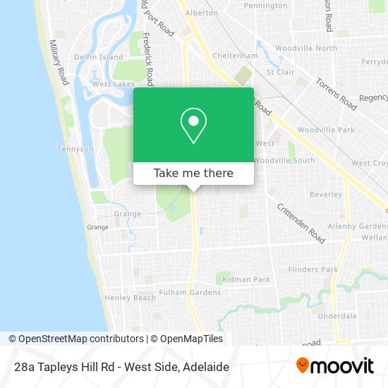 28a Tapleys Hill Rd - West Side map